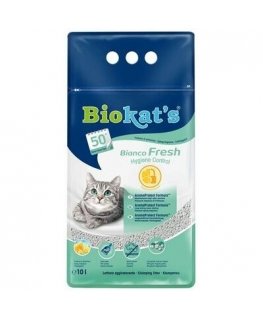 Cat litter sand - Biokats Bianco Fresh, 10 L