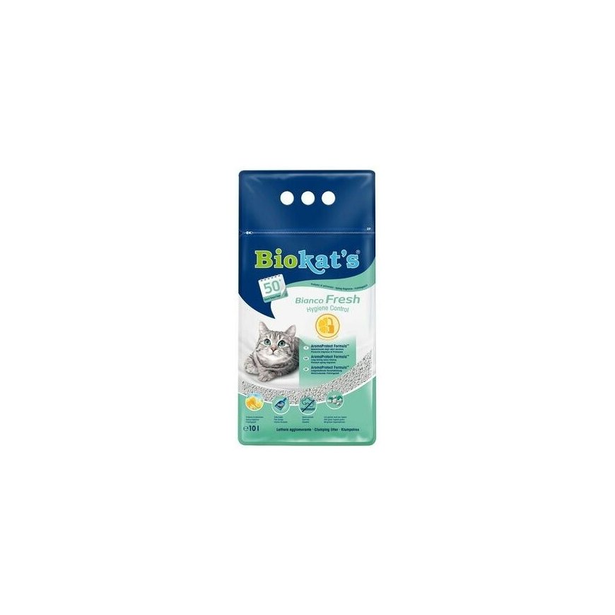 Cat litter sand - Biokats Bianco Fresh, 10 L