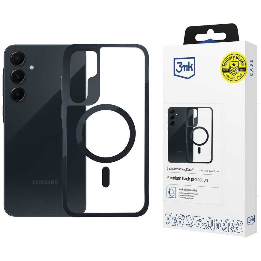 3Mk MagCase Case for Samsung Galaxy A55 5G smartphones - transparent – 2