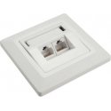 Solarix CAT6 UTP 2 x RJ45 surface white SX9-2-6-UTP- WH Solarix CAT6 UTP 2 x RJ45 surface white SX9-2-6-UTP- WH
