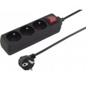 Power strip PremiumCord 3 outlets 2 m black (ppa3k-02Bk) Power strip PremiumCord 3 outlets 2 m black (ppa3k-02Bk)