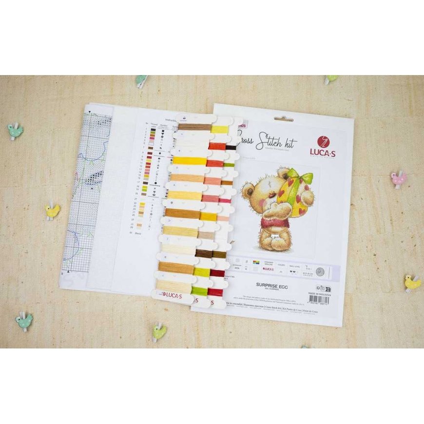 luca S Cross stitch kit Surprise egg 16x18cm SB1425 – 3