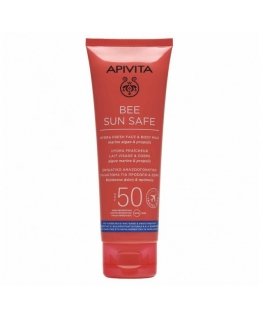 Apivita Bee Sun Safe kosteuttava ja virkistävä emulsio kasvoille ja vartalolle SPF50 100 ml