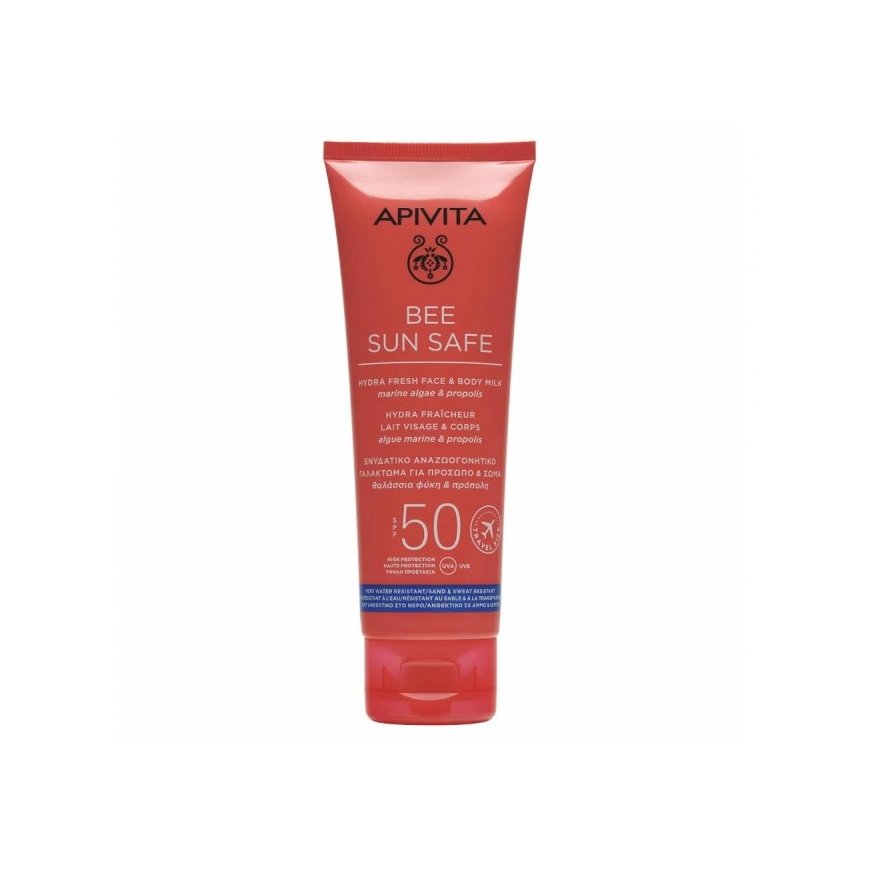 Apivita Bee Sun Safe Moisturizing Refreshing Emulsion for Face and Body SPF50 100ml