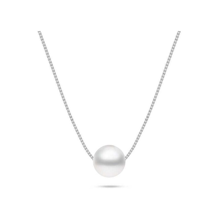 Brilio Silver Charming Silver Pearl Necklace NCL99W