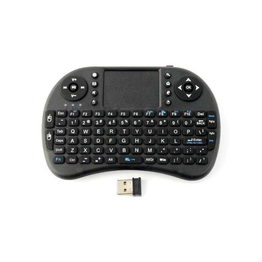 Oem Belaidė klaviatūra su Mini Touch - juoda – 2