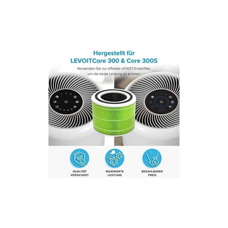 Levoit Core300-RF-MB – filtrų bakterijos ir virusinės pro Core300S ir Core300 – 4