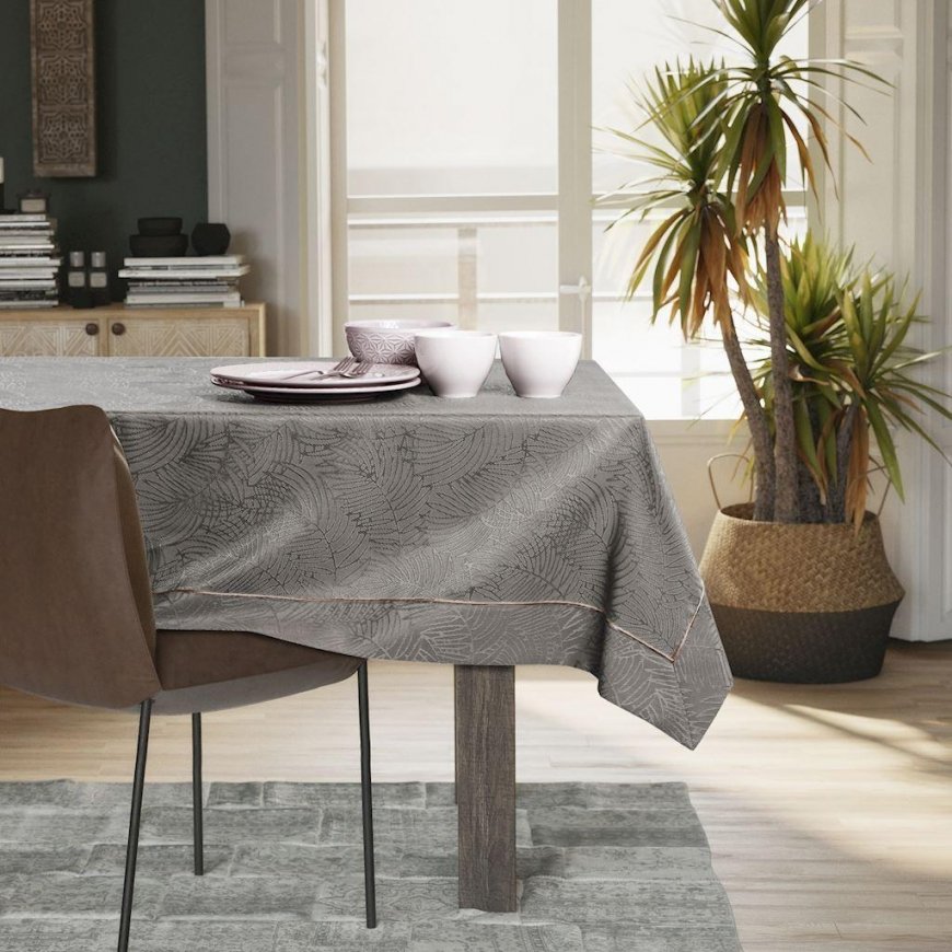 AmeliaHome Tablecloth Gaia brown 120x220 – 3