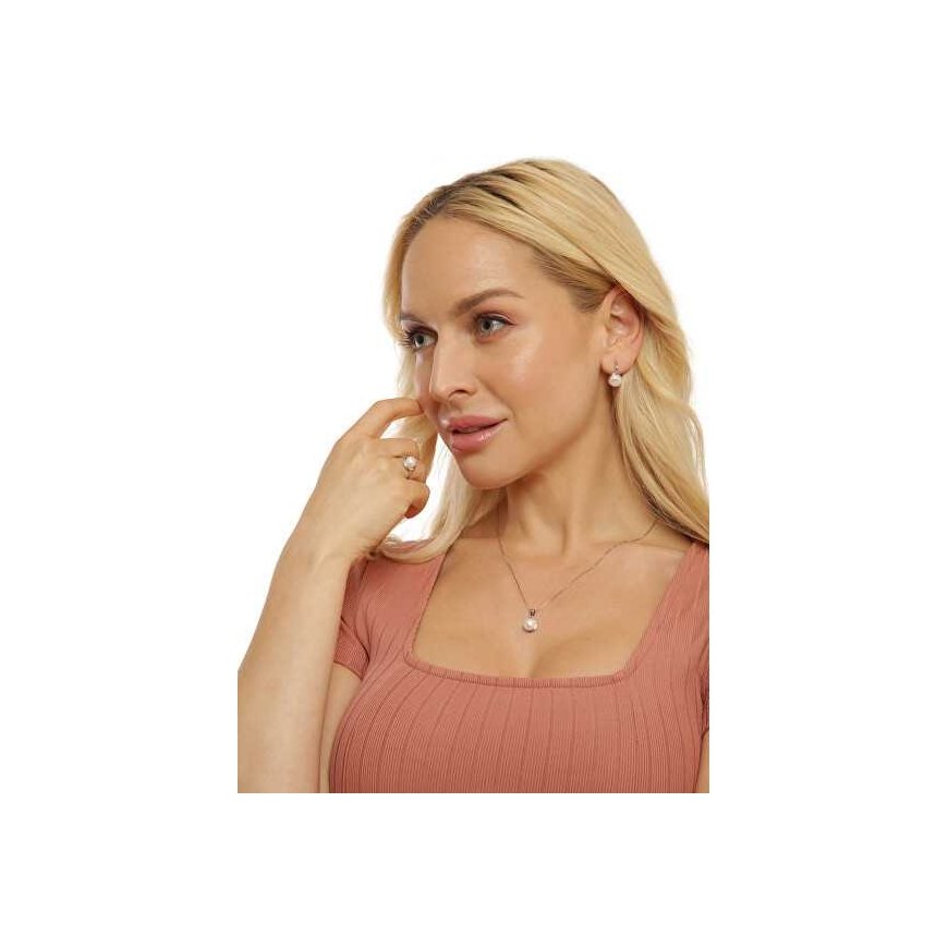 Jwl Luxury Pearls Delicate silver earrings with real white pearls JL0675 – 2