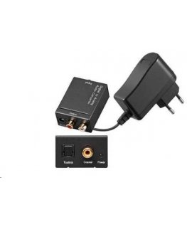 Premiumcord converter from SPDIF digital signal and Toslink optical signal to 2x CINCH