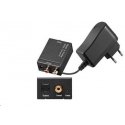 Premiumjohto-muunnin SPDIF-digitaalisignaalista ja Toslink-optisesta signaalista 2x CINCH:ksi Premiumjohto-muunnin SPDIF-digitaalisignaalista ja Toslink-optisesta signaalista 2x CINCH:ksi