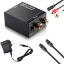 Premiumjohto-muunnin SPDIF-digitaalisignaalista ja Toslink-optisesta signaalista 2x CINCH:ksi Premiumjohto-muunnin SPDIF-digitaalisignaalista ja Toslink-optisesta signaalista 2x CINCH:ksi