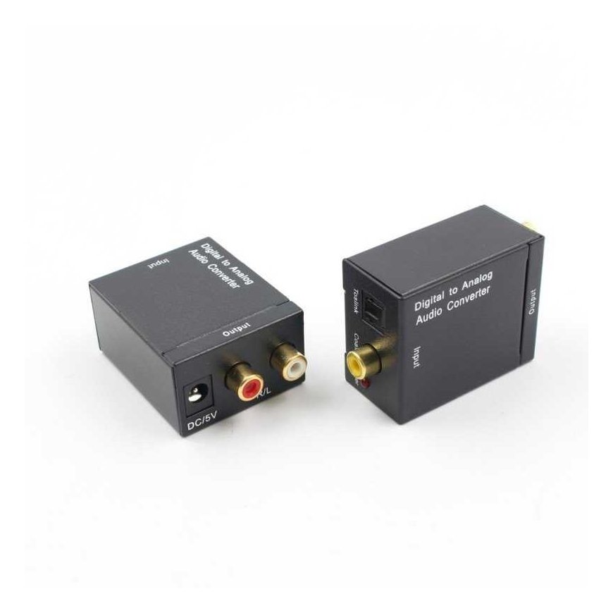 Premiumcord converter from SPDIF digital signal and Toslink optical signal to 2x CINCH – 5