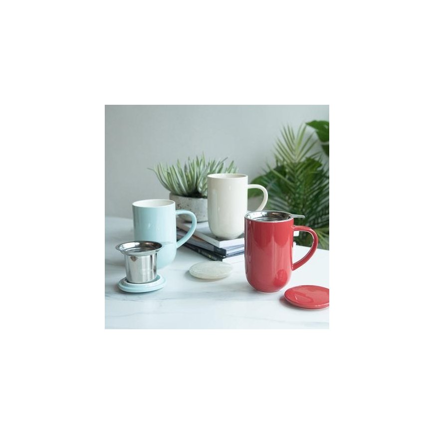Loveramics Pro Arbata - 450 ml Puodelis su Infuser - Raudona – 3