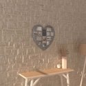 Frame Photo frame Wooden heart photo frame, multi-frame gray Frame Photo frame Wooden heart photo frame, multi-frame gray