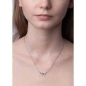 Silvego Silver necklace combined heart SMJN059FP7 Silvego Silver necklace combined heart SMJN059FP7