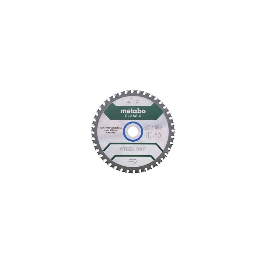 Metabo 628651000 полотно для циркулярных пил 16,5 cm 1 шт
