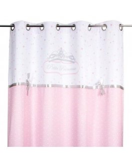 Atmosphera Pink Lasten ikkunaverho rusetilla, pinkki, Prinsessa, 140 x 260 cm