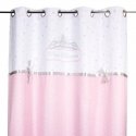 Atmosphera Pink Children's window curtain with bow, pink, Princess, 140 x 260 cm