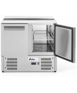 Šaldytuvas Arktic 2 durų salotų šaldymo stalas su atlenkiamu dangteliu 2x GN1/1 3x GN1/6 247 l - Hendi 236161