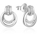 Beneto Stylish silver earrings with zircons AGUP1888 Beneto Stylish silver earrings with zircons AGUP1888