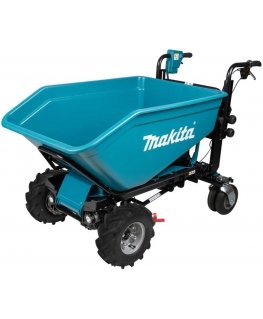 Makita DCU602Z Akkukottikärryt 2X18V Li-ion, sähköhydraulisella kippitoiminnolla BL-moottori, 3-vaihteinen, max 300kg, 147kg Ilm