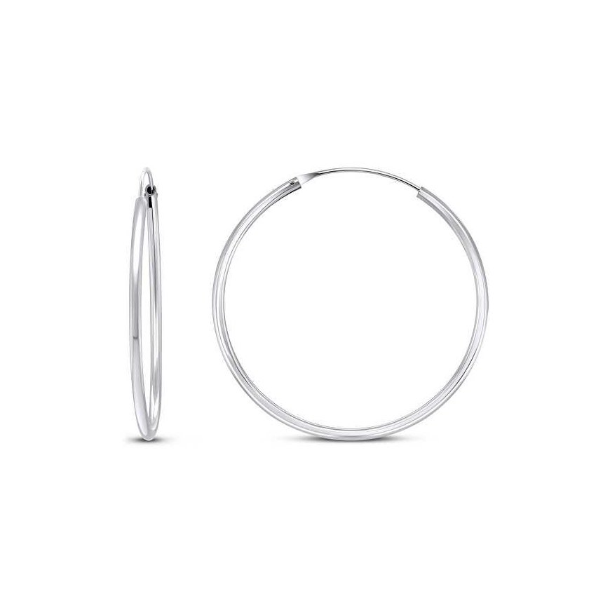 Brilio Silver Brilio Silver Timeless silver round earrings EA020