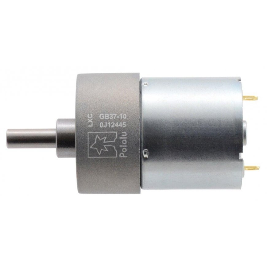 37Dx57L Motor with 100:1 Gearbox 24V 100RPM - Pololu 4685 – 2