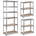 Metal storage shelf 222 x 90 x 40 cm Humberg HR-814