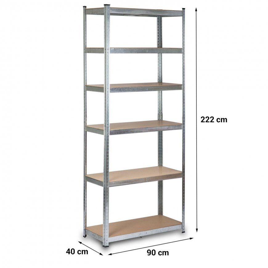 Metal storage shelf 222 x 90 x 40 cm Humberg HR-814 – 5