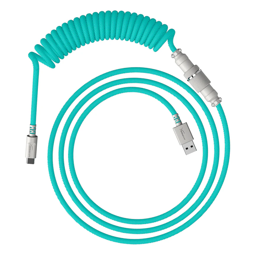 Hewlett Packard (HP) HP HyperX USB-C Coiled Cable Light Green-White