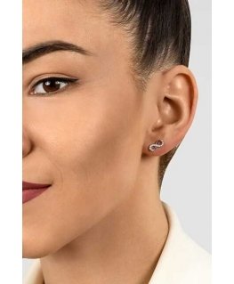 Brilio Silver Modern Silver Infinity Earrings EA360W