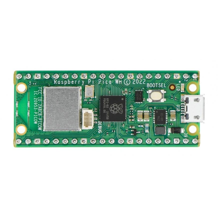 Raspberry Pi Pico WH - RP2040 ARM Cortex M0+ CYW43439 - WiFi - su kaiščiais – 2
