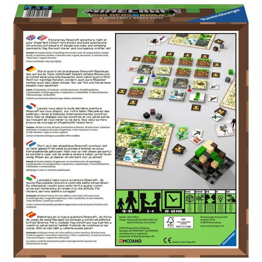 Ravensburger Minecraft Builders & Biomes Lautapeli Laattojenasettelupeli – 2