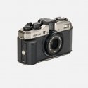 Pentax 17 Kompakti filmikamera 35 mm musta, Hopea