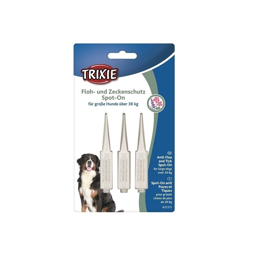 Flea and tick protection drops for dogs : Trixie Spot On flea an