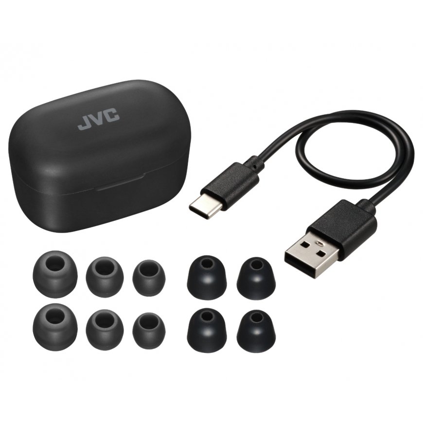 JVC HA-A25T Austiņas True Wireless Stereo (TWS) Ausīs Zvani / mūzika Bluetooth Melns – 5