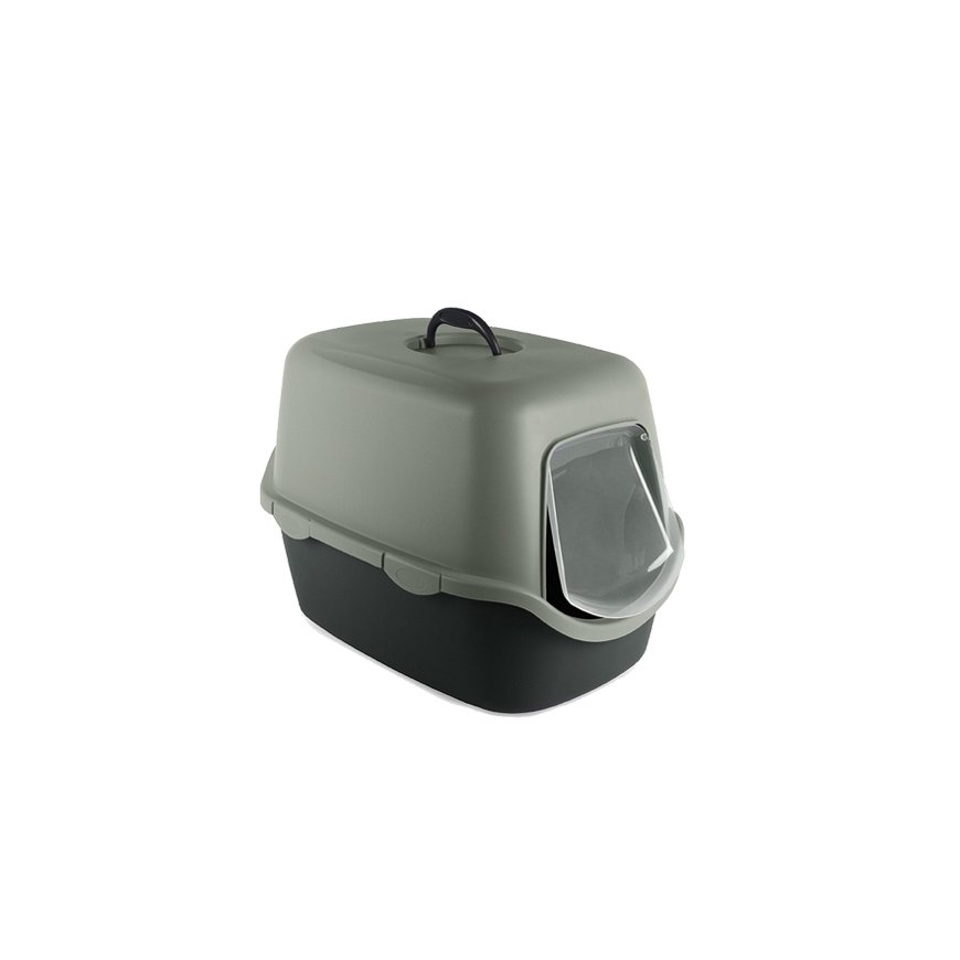 Cat toilet closed Cathy 56x40x40cm grey|green