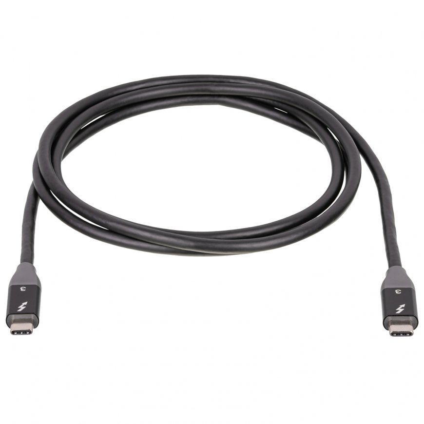 Akyga AK-USB-34 USB cable Thunderbolt 3 1.5 m USB C Black