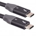 Akyga AK-USB-34 USB-kaabel Thunderbolt 3 1,5 m USB C Must