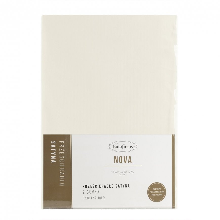 Eurofirany 5900811864134 bed sheet 180 x 200 cm Fitted bed sheet Sateen – 3