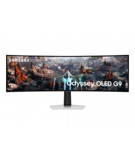 Samsung G93SC computer monitor 124.5 cm (49") 5120 x 1440 pixels Dual QHD OLED Silver