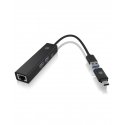 ICY BOX IB-HUB1439-LAN Vadu USB 3.2 Gen 1 (3.1 Gen 1) Type-A Melns ICY BOX IB-HUB1439-LAN Vadu USB 3.2 Gen 1 (3.1 Gen 1) Type-A Melns