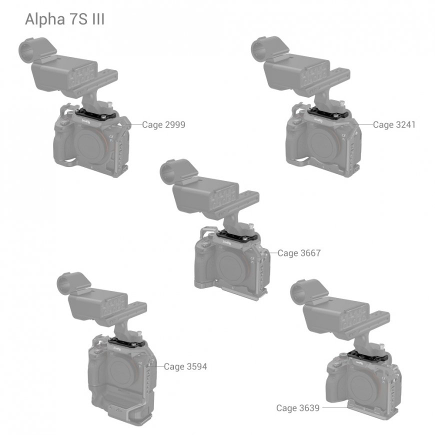 SmallRig MD4019 camera bracket Aluminium, Stainless steel – 4