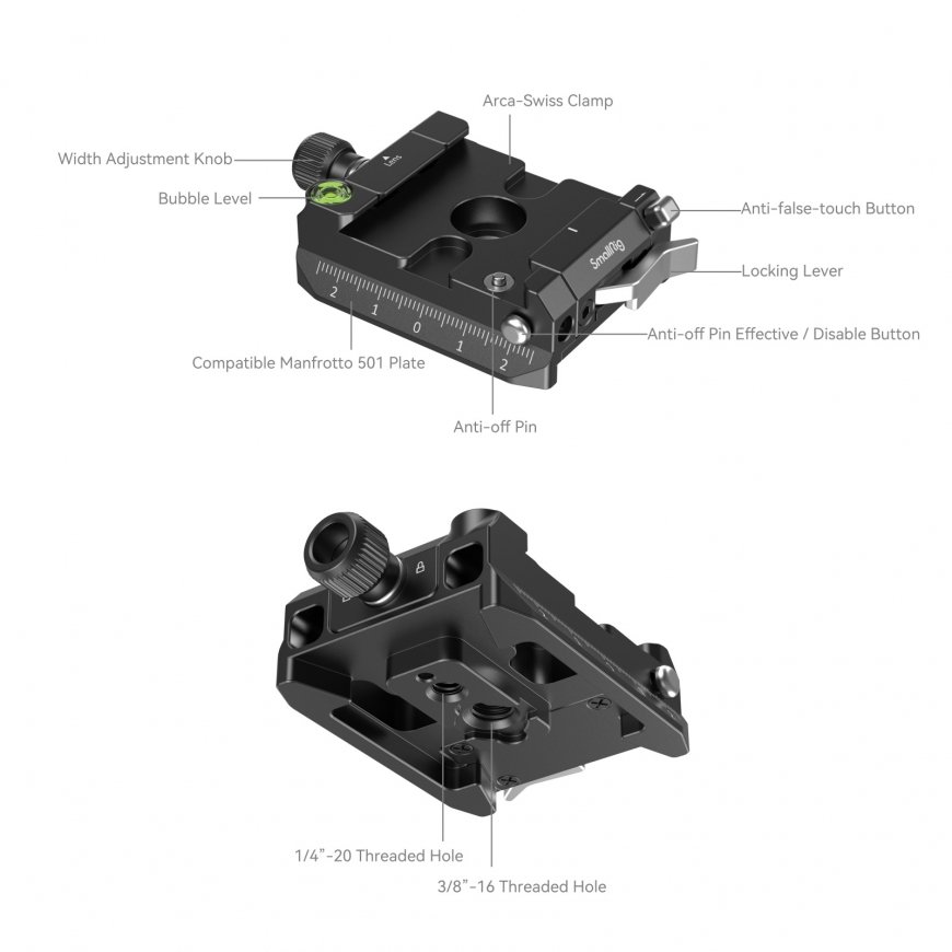 SmallRig 4234 paigaldustarvik kaamerale Kinnitusplaat – 3