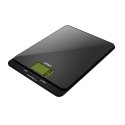 Haeger KS-005.007A virtuves svari Melns Novietojams uz galda Taisnstūris Elektroniskie virtuves svar