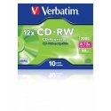 Verbatim CD-RW 12x 700 MB 10 шт Verbatim CD-RW 12x 700 MB 10 шт