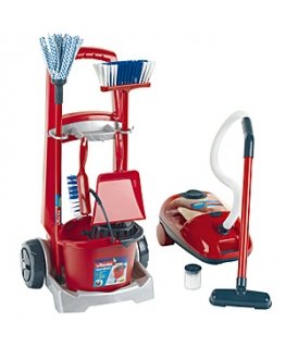 Theo Klein Vileda cleaning trolley + vakuum cleaner