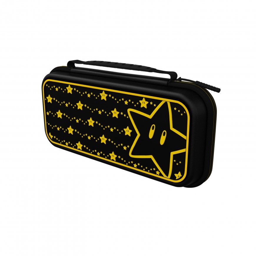 PDP 500-224-STGD kannettavan pelikonsolin suojakotelo Hardshell case -kotelo Nintendo musta, Keltain – 3
