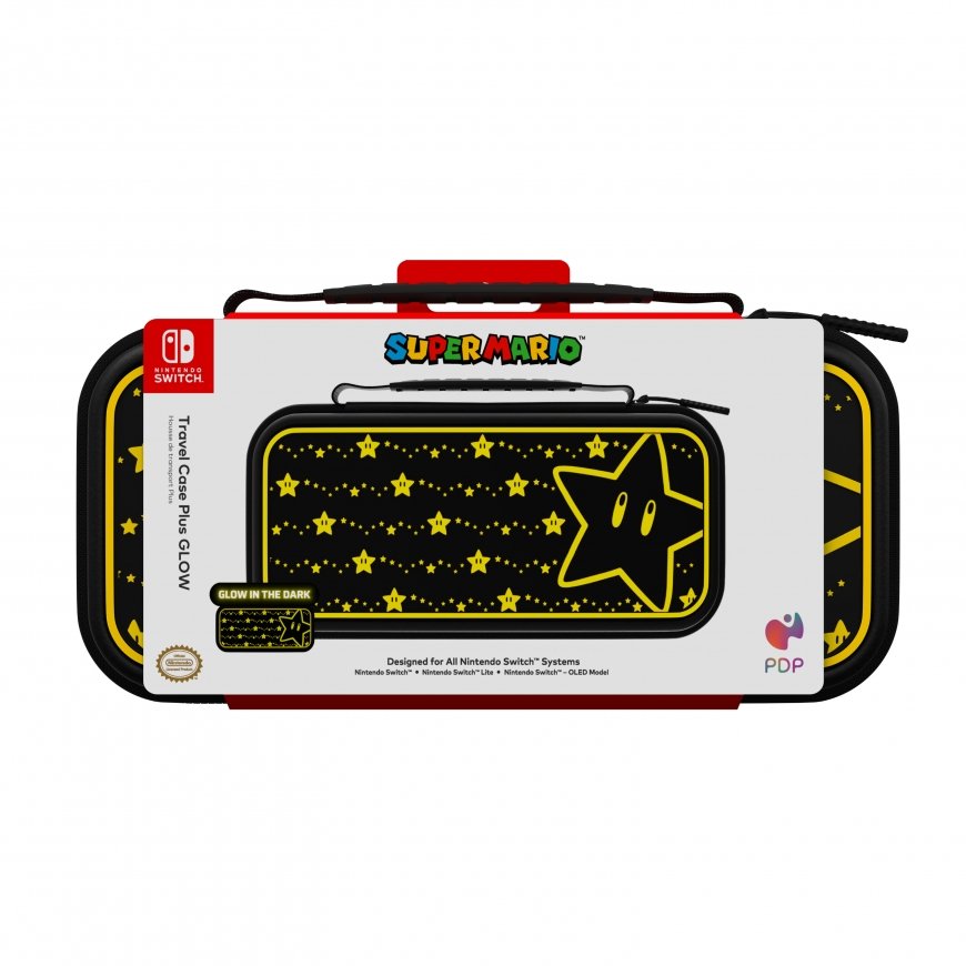 PDP 500-224-STGD kannettavan pelikonsolin suojakotelo Hardshell case -kotelo Nintendo musta, Keltain – 4